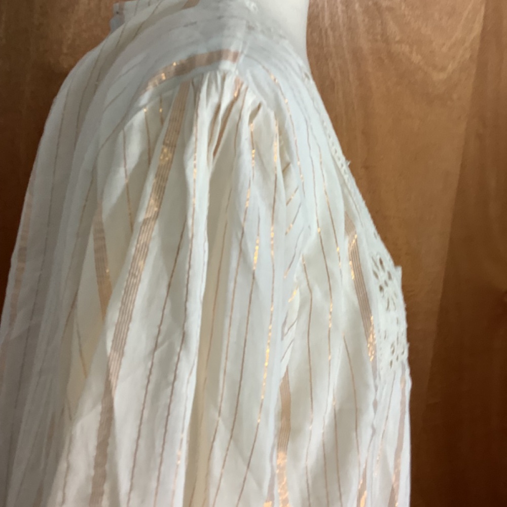 NWT NA00 NATION AK OUTFITS PLUS 2X IVORY BLOUSE TUNIC MINIDRESS GOLDEN STRIPES - Picture 11 of 16